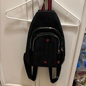 Black Sling-Style Backpack